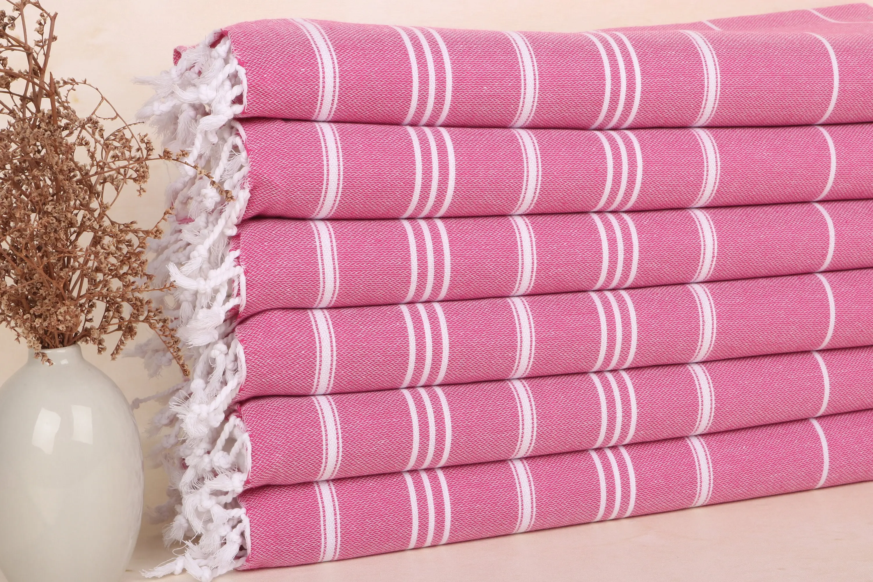 Wedding Favors Fuchsia Cotton Dish Towel, Personalized Towel, 24x40 Inches - 1