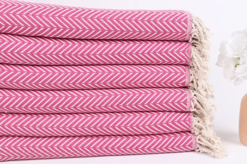 Personalized Beach Towel, Bridesmaid Favors, Handmade Turkish Towel, 70x40 Cotton Zig zag Towel, Hammam towel, Monogram Turkish Towel, Travel Towel - 3