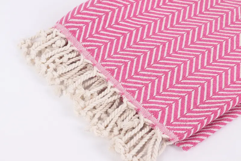 Personalized Beach Towel, Bridesmaid Favors, Handmade Turkish Towel, 70x40 Cotton Zig zag Towel, Hammam towel, Monogram Turkish Towel, Travel Towel - 7