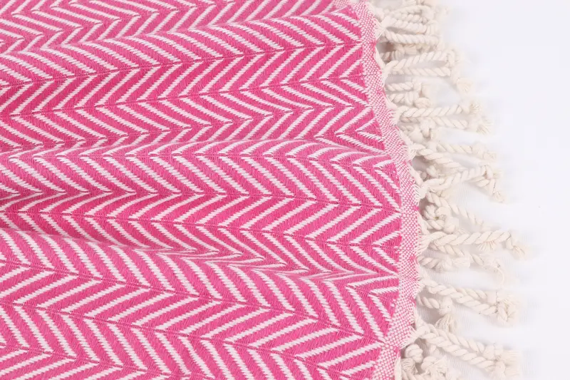 Personalized Beach Towel, Bridesmaid Favors, Handmade Turkish Towel, 70x40 Cotton Zig zag Towel, Hammam towel, Monogram Turkish Towel, Travel Towel - 8