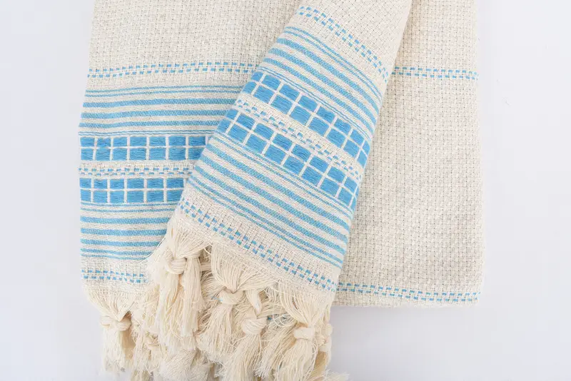 96x94 Linen Striped Towel, Gift For Bride, Housewarming Gift, Organic Throw, Personalized Blanket, Decorative Blanket, Thanksgiving Tablecloth - 8