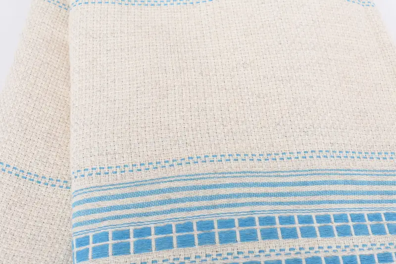 96x94 Linen Striped Towel, Gift For Bride, Housewarming Gift, Organic Throw, Personalized Blanket, Decorative Blanket, Thanksgiving Tablecloth - 4