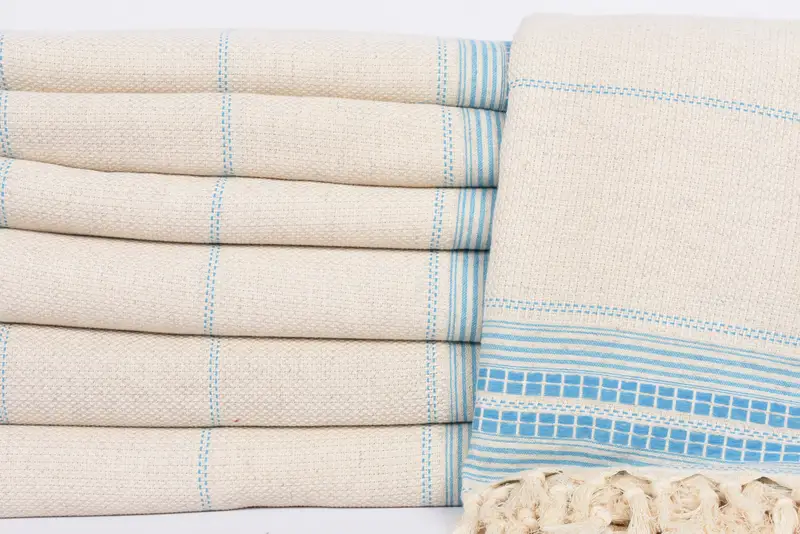 96x94 Linen Striped Towel, Gift For Bride, Housewarming Gift, Organic Throw, Personalized Blanket, Decorative Blanket, Thanksgiving Tablecloth - 2