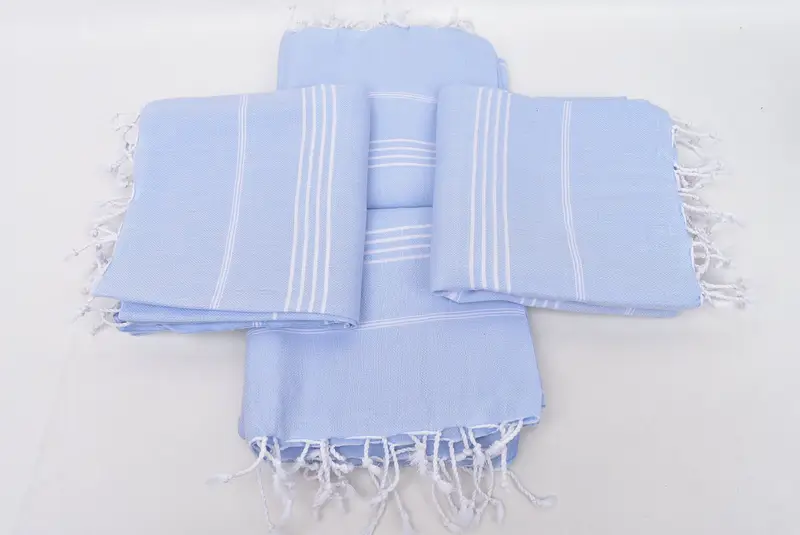Kişiselleştirilmiş Türk havlu, kişiselleştirilmiş hediyeler, 70x40 pamuklu çizgili havlu, Türk banyo havlu seti, nedime teklif hediyesi, hızlı kuru havlu - 6
