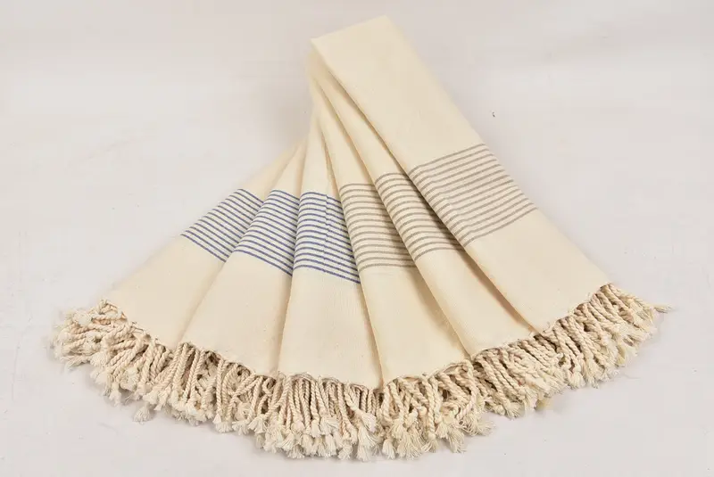 Travel Towel, Personalized Gift, Turkish hand towel, Turkish beach towel, Bachelorette Party Favor, 68x40 Linen Striped Towel, Kids Beach Towel - 4