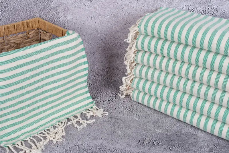 House Warming Gift, Gift For Her, 40x24 Cotton Striped Towel, Xmas Gifts, Bridesmaid Gifts, Organic Tea Towel, Bathroom Towels, Small Bath Towels - 3