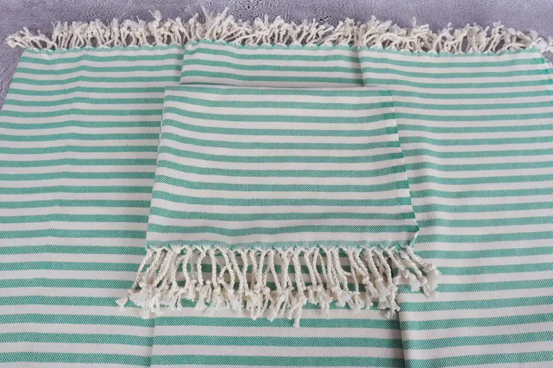 House Warming Gift, Gift For Her, 40x24 Cotton Striped Towel, Xmas Gifts, Bridesmaid Gifts, Organic Tea Towel, Bathroom Towels, Small Bath Towels - 4