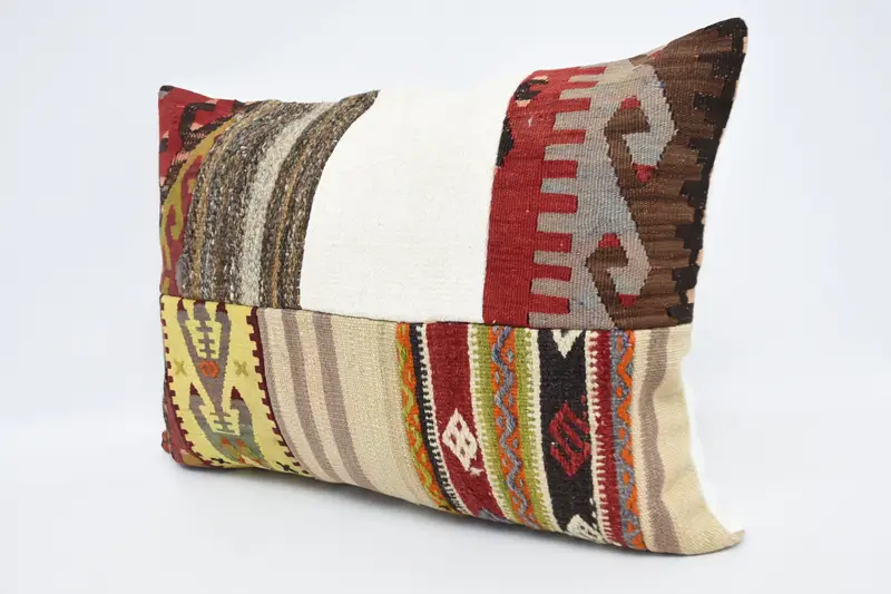 20x28 White Pillow Case, Home Decor Pillow, Decorative Pillow Sham, Cushion Cover, Ikat Cushion Cover, Pillow for Couch, Turkish Kilim Pillow - 4