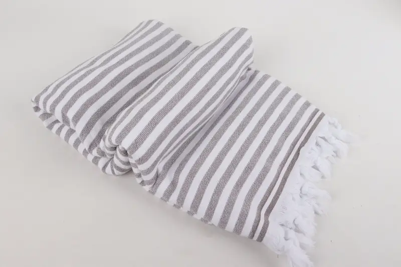 70x36 Linen Terry Striped Towel, Best Friend Gift, Peshtemal Towel USA, Unique Wedding Gift, Bachelorette Party Favors, Soft towel, Engagement Gift - 6