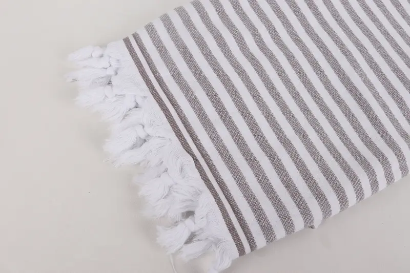 70x36 Linen Terry Striped Towel, Best Friend Gift, Peshtemal Towel USA, Unique Wedding Gift, Bachelorette Party Favors, Soft towel, Engagement Gift - 7