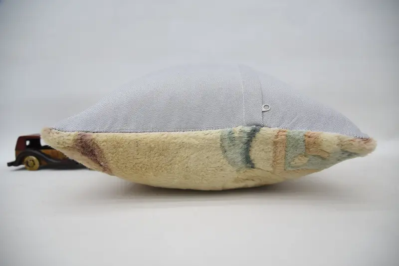 Pillow Sham, Home Decor Pillow, 16x16 Beige Pillow Case, Outdoor Throw Cushion Cover, Handmade Kilim Cushion, Turkish Pillow - 5