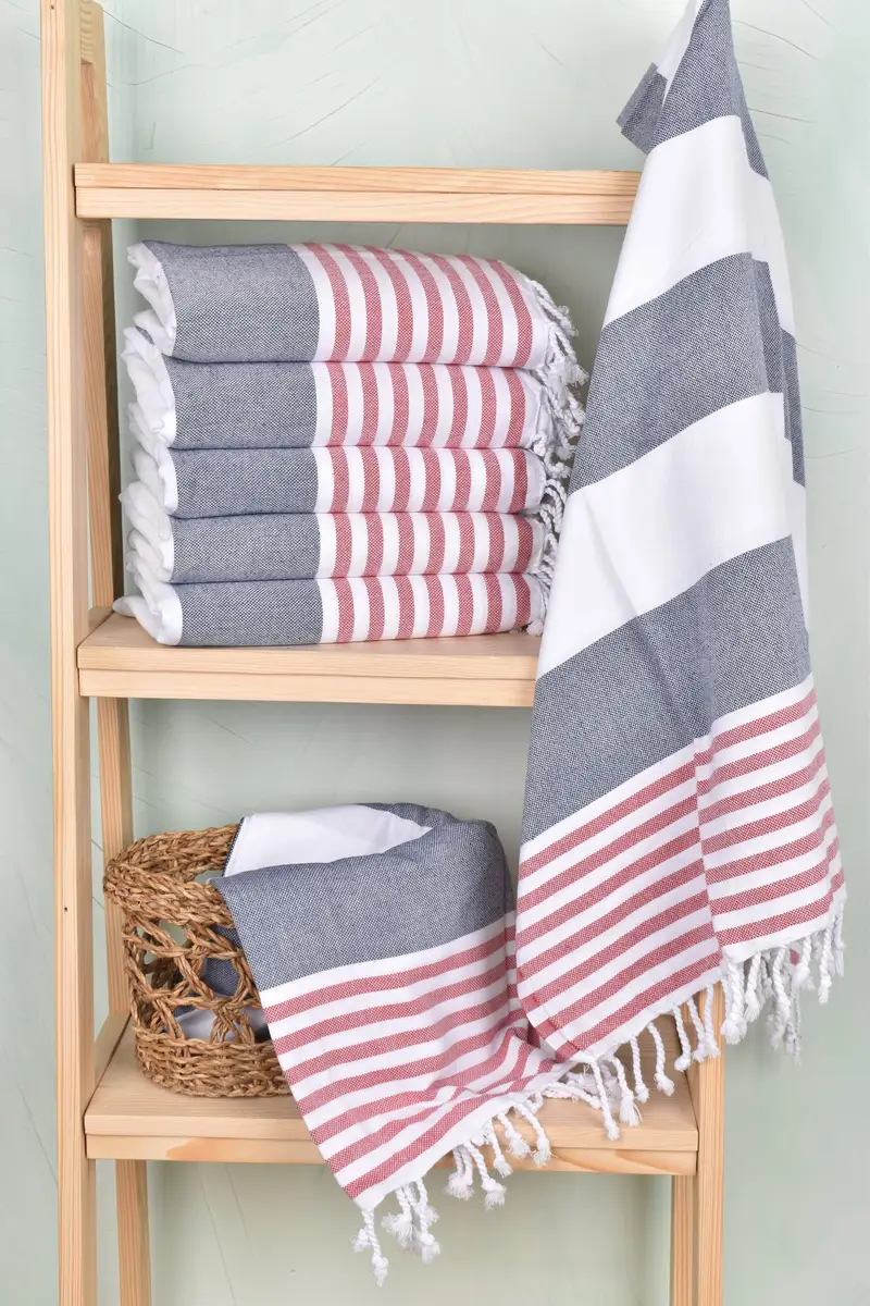 Gym Towel, Travel Towel, Turkish Bath Towel USA, Absorbent towel, Large Turkish Towel, Summer Gift, Wedding For Favor, 70x40 Cotton Striped Towel - 3