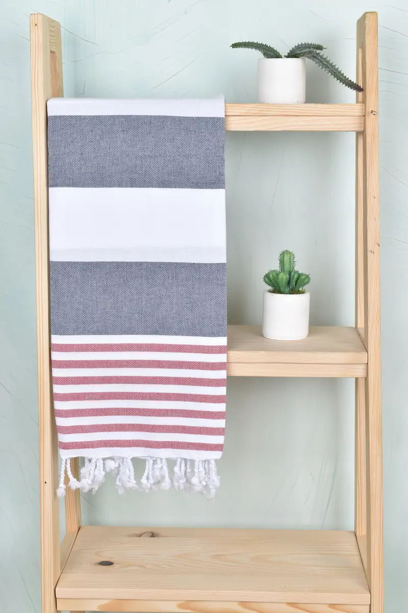Gym Towel, Travel Towel, Turkish Bath Towel USA, Absorbent towel, Large Turkish Towel, Summer Gift, Wedding For Favor, 70x40 Cotton Striped Towel - 8