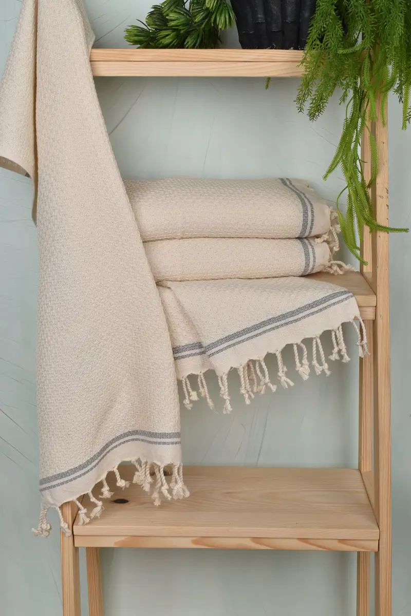 Customized Turkish Towel, Wedding Gift, Personalized Bridesmaid Gift, Custom Hand Towel, 38x18 Cotton Striped Towel, Handmade Gift, Wedding Favors - 6