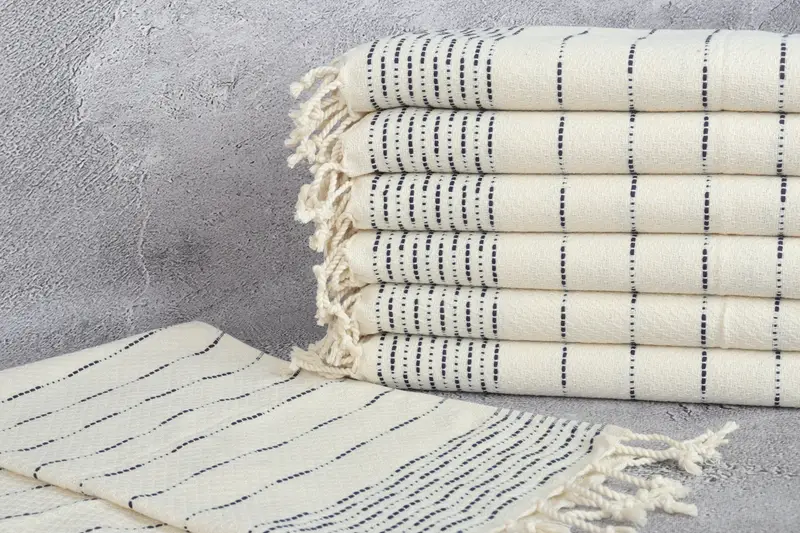 Gift For Him, Personalized Gift, 36x18 Cotton Striped Design Towel, Monogram Hand Towel, Personalized Gifts, Bridal Shower Favor, Travel Towel - 2