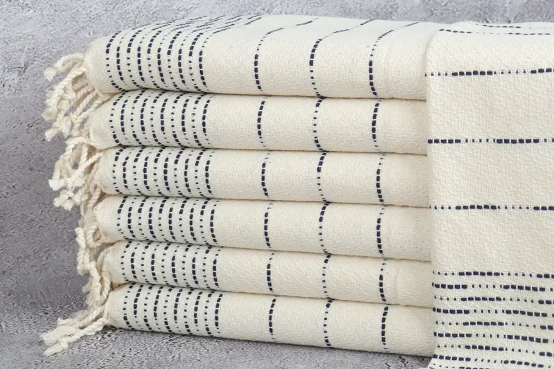 Gift For Him, Personalized Gift, 36x18 Cotton Striped Design Towel, Monogram Hand Towel, Personalized Gifts, Bridal Shower Favor, Travel Towel - 1