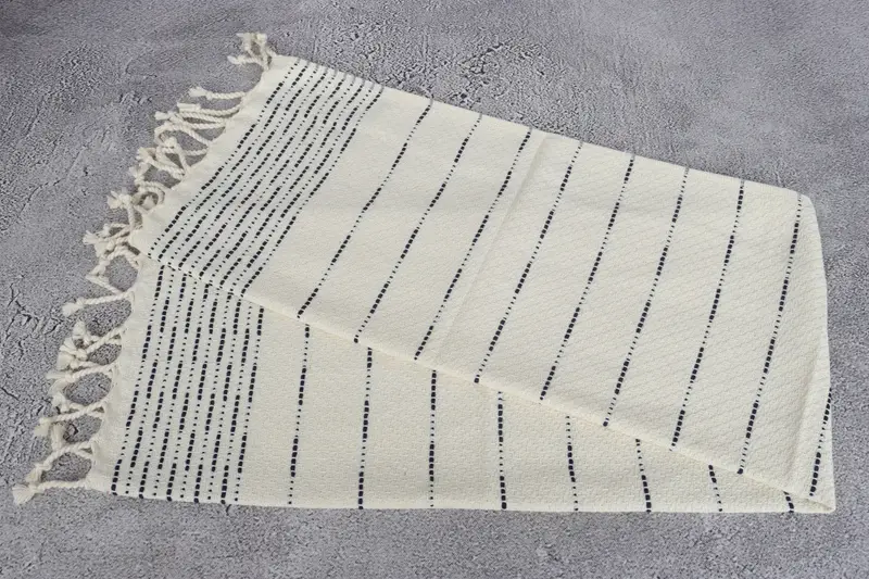 Gift For Him, Personalized Gift, 36x18 Cotton Striped Design Towel, Monogram Hand Towel, Personalized Gifts, Bridal Shower Favor, Travel Towel - 6
