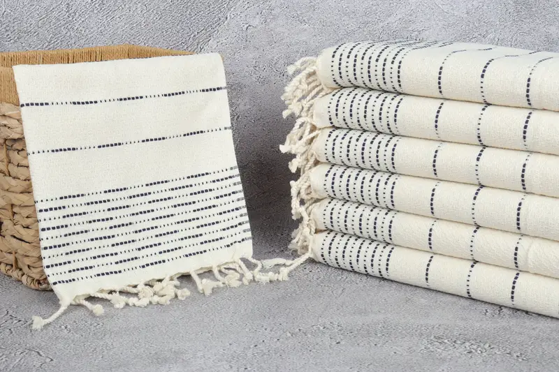 Gift For Him, Personalized Gift, 36x18 Cotton Striped Design Towel, Monogram Hand Towel, Personalized Gifts, Bridal Shower Favor, Travel Towel - 3