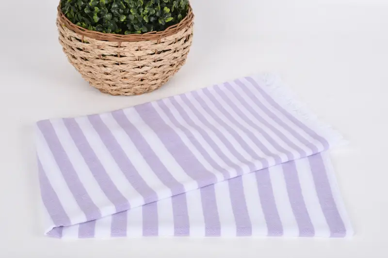 Turkish towel, 68x40 Cotton Striped Towel, Personalized Turkish Towel, Yoga Towel, Bachelor Gifts, Unique Gift, First Wedding Anniversary Gift - 4