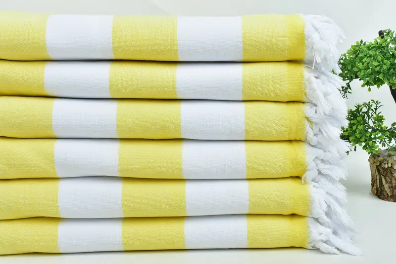 Summer Gift, 64x36 Cotton Striped Terry Towel, Gift For Mom, Gift For Him, Beach Towel Bulk, Gift For Her, Quick-drying cotton Turkish beach towel - 3