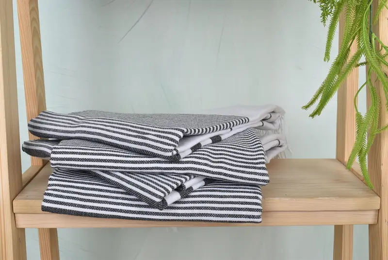 Bridesmaid Favors, Soft towel, 70x40 Cotton Striped Towel, Quick-drying cotton Turkish beach towel, Bachelorette Party Gift, Wedding Gifts Towel - 7