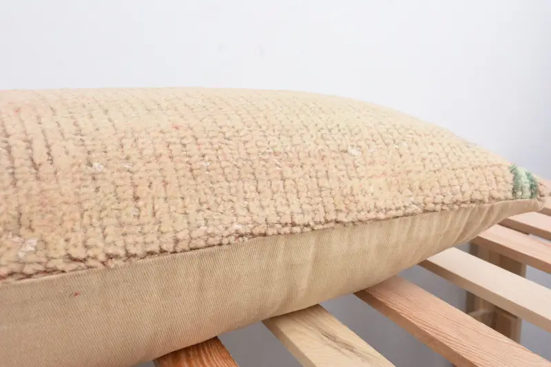Cushion, Outdoor Pillow Case, 12x48 Green Pillow Cover, Turkish Kilim Pillow, Pillow for Couch, Kilim Pillow Cover, Armchair Pillow - 7