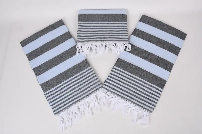 Personalized Bridesmaid Gift, Turkish bath towel, Bachelor Party Favors, Wedding Anniversary Gift, Wedding Gift, 68x36 Cotton Striped Towel - 6