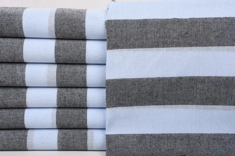 Personalized Bridesmaid Gift, Turkish bath towel, Bachelor Party Favors, Wedding Anniversary Gift, Wedding Gift, 68x36 Cotton Striped Towel - 1