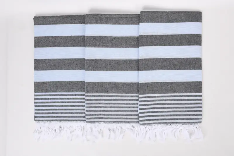 Personalized Bridesmaid Gift, Turkish bath towel, Bachelor Party Favors, Wedding Anniversary Gift, Wedding Gift, 68x36 Cotton Striped Towel - 7