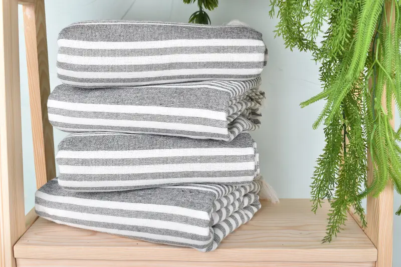 Fouta towel, 68x40 Cotton Striped Terry Towel, Bachelor Bachelorette Party Favors, Merry Christmas Gifts, Organic Towel, Large Turkish Towel - 7