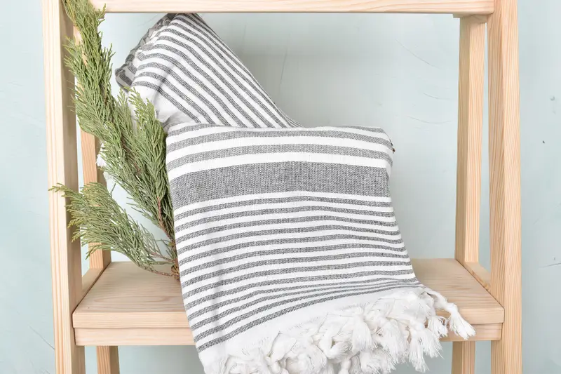 Fouta towel, 68x40 Cotton Striped Terry Towel, Bachelor Bachelorette Party Favors, Merry Christmas Gifts, Organic Towel, Large Turkish Towel - 4