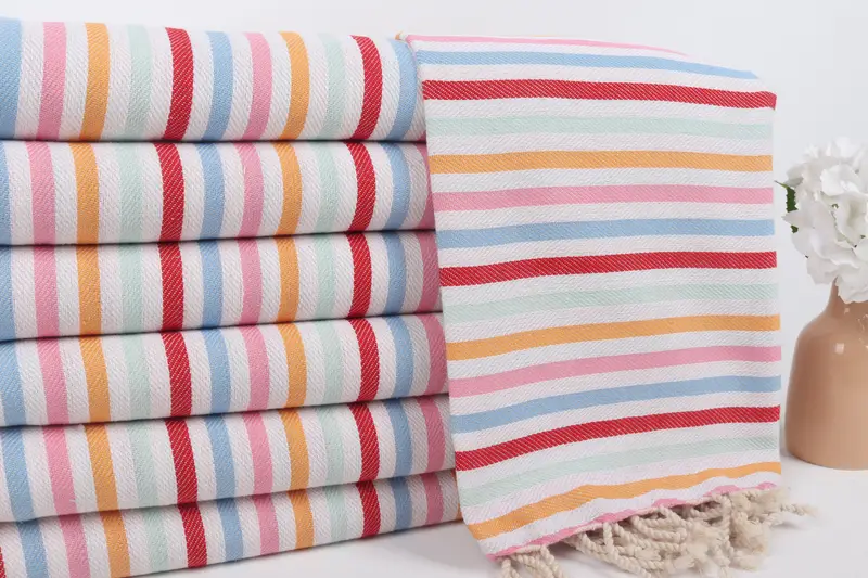 Bachelor Party Favors, 68x36 Cotton Striped Towel, Summer Towel, Monogram Turkish Towel, Custom Towel Beach, Bachelorette Party Gifts, Beach towel - 2