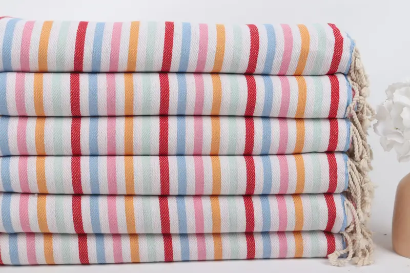 Bachelor Party Favors, 68x36 Cotton Striped Towel, Summer Towel, Monogram Turkish Towel, Custom Towel Beach, Bachelorette Party Gifts, Beach towel - 3