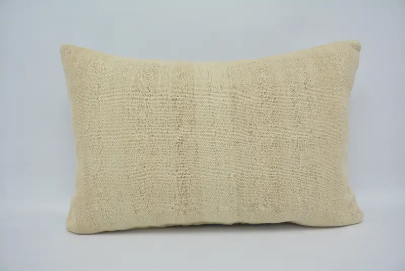 Vintage Kilim Pillow, 16x24 Beige Pillow Case, Home Decor Pillow, Pattern Throw Cushion Case, Kilim Pillow Cover, Pillow Case - 1