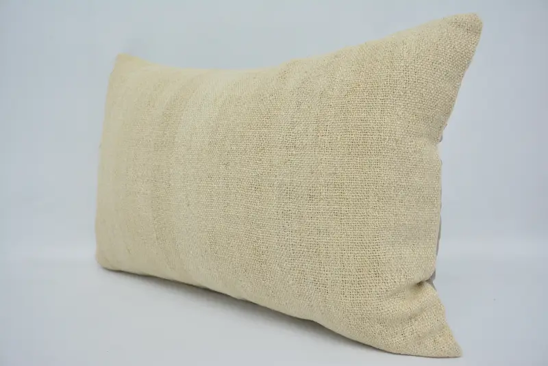 Vintage Kilim Pillow, 16x24 Beige Pillow Case, Home Decor Pillow, Pattern Throw Cushion Case, Kilim Pillow Cover, Pillow Case - 4