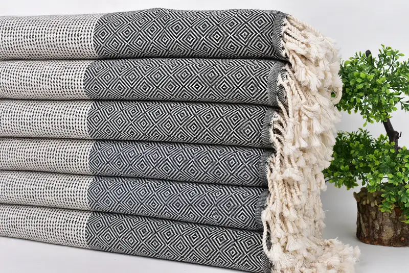Quick-dry towel, Custom Name Towel, Gift For Him, 70x40 Cotton Chevron Towel, Valentines Day Gift For Her, Yoga Towel, Bride Gift, Lightweight towel - 3