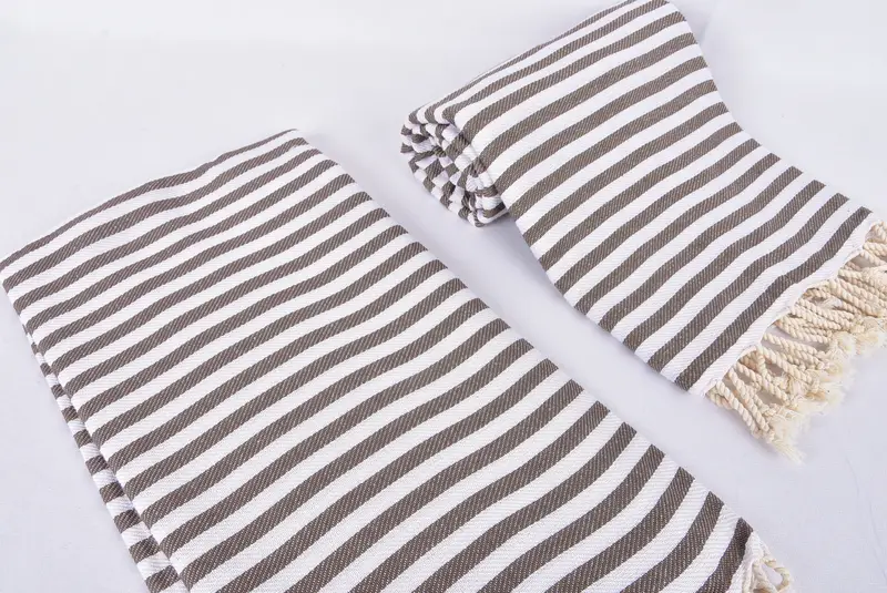 Lightweight Turkish towel, Unique Wedding Gift, 70x40 Cotton Striped Towel, Baby Boy Gift, Turkish towel, Valentines Day Gift For Her, Beach towel - 8