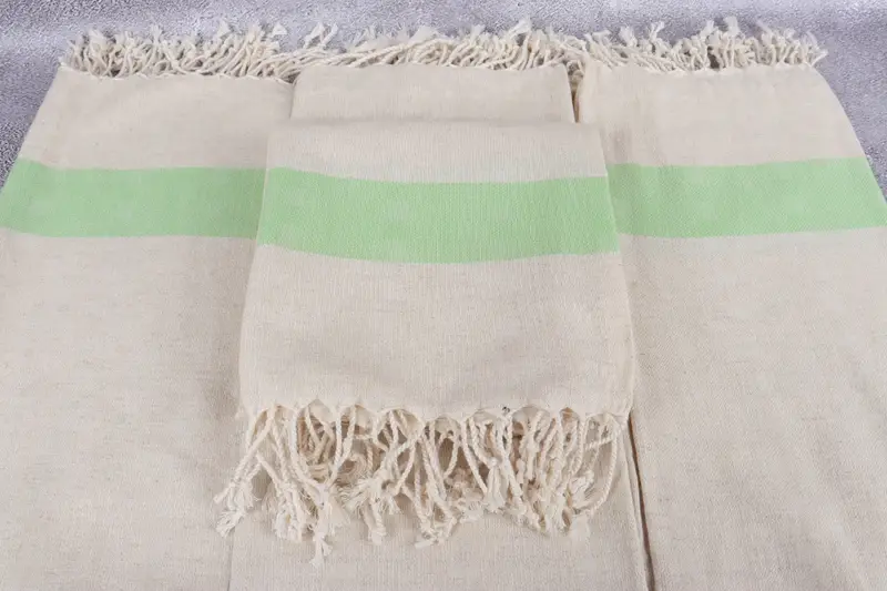 Bridal Shower Favors, Turkish Towel USA, Spa Towel, Turkish beach towel with fringe, Turkish bath towel, 70x36 Linen Striped Towel, Memorial Gift - 4