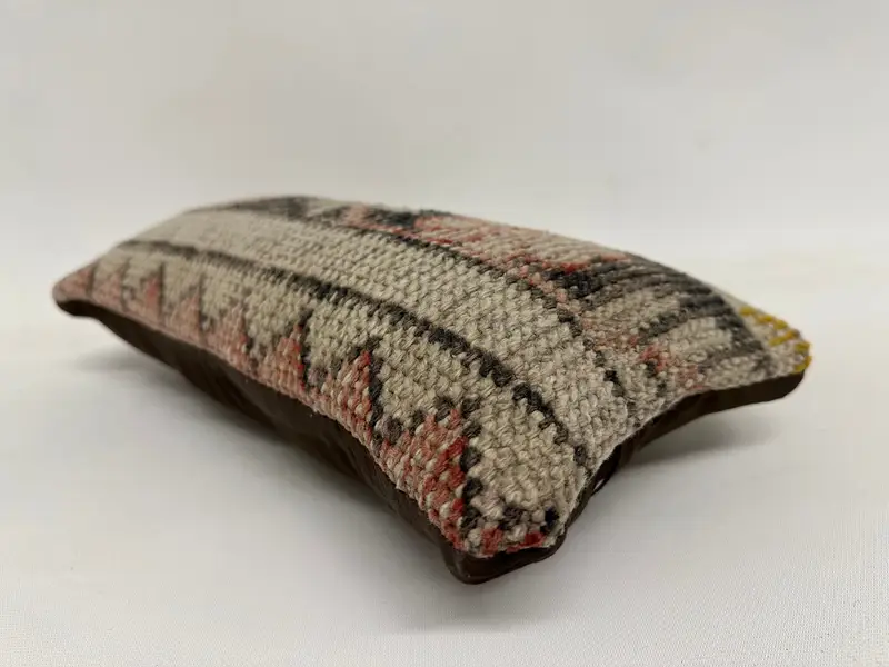 Gift Pillow, 8x16 Beige Pillow Cover, Home Decor Pillow, Vintage Pillow Cover, Nomadic Pillow Case, Cushion Cover, Ethnical Kilim Rug Pillow - 6