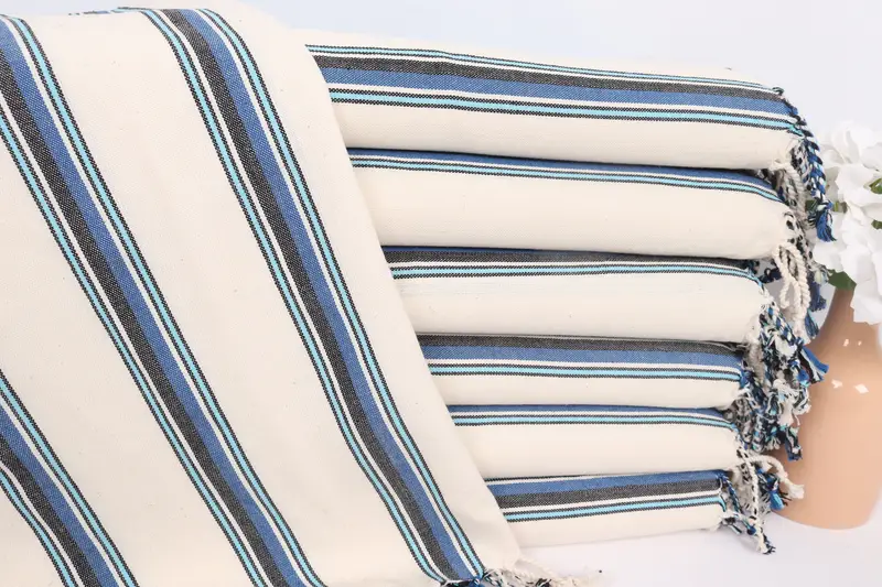 36x20 Cotton Striped Towel, Turkish Tea Towel, Boyfriend Gift, Home Decor Towel, Bathroom Towels, Bridesmaid Gifts, Gift For The Home Decor - 1