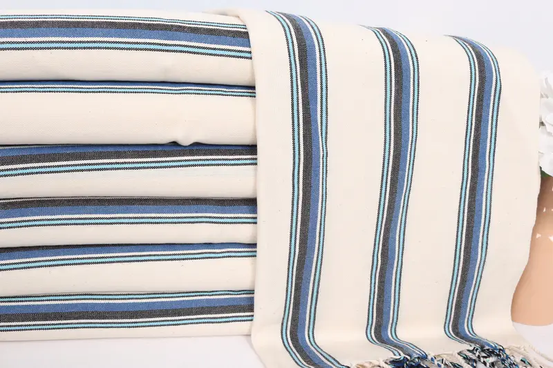36x20 Cotton Striped Towel, Turkish Tea Towel, Boyfriend Gift, Home Decor Towel, Bathroom Towels, Bridesmaid Gifts, Gift For The Home Decor - 2