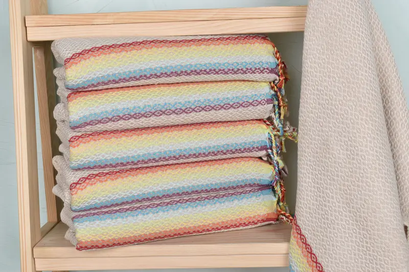 Bachelorette Gifts, Custom Gifts, Eco-friendly Turkish towel for home and travel, Turkish towel, Turkish beach towel, 70x40 Cotton Diamond Towel - 2