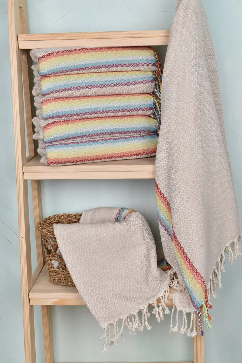 Bachelorette Gifts, Custom Gifts, Eco-friendly Turkish towel for home and travel, Turkish towel, Turkish beach towel, 70x40 Cotton Diamond Towel - 4