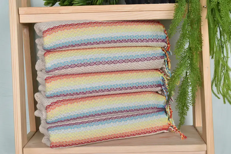 Bachelorette Gifts, Custom Gifts, Eco-friendly Turkish towel for home and travel, Turkish towel, Turkish beach towel, 70x40 Cotton Diamond Towel - 3