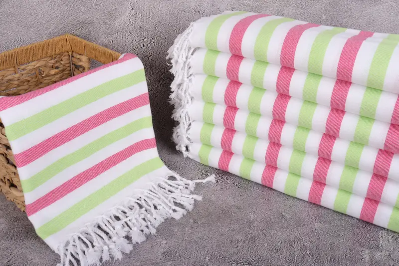 Bridesmaid Gift, Personalized Gift For Her, Mexico Bachelorette Party Gifts, Quick-dry peshtemal, Fouta towel, Spa Towel, 70x40 Cotton Striped Towel - 3