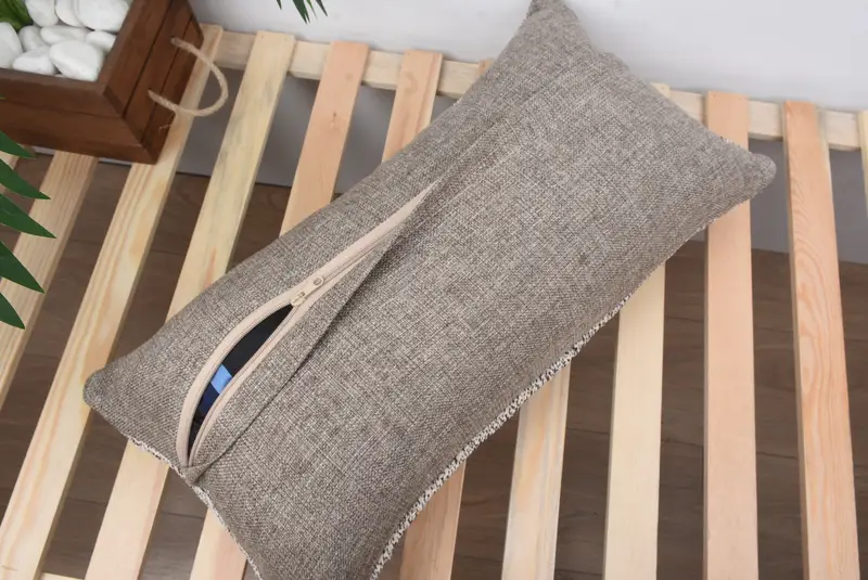 Decorative Bolster Cushion Cover, Gift Pillow, Ethnical Kilim Rug Pillow, Turkish Kilim Pillow, 12x24 White Cushion Case, Pillow - 8