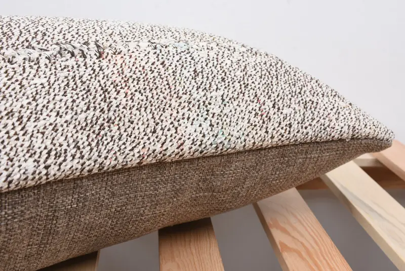 Decorative Bolster Cushion Cover, Gift Pillow, Ethnical Kilim Rug Pillow, Turkish Kilim Pillow, 12x24 White Cushion Case, Pillow - 7