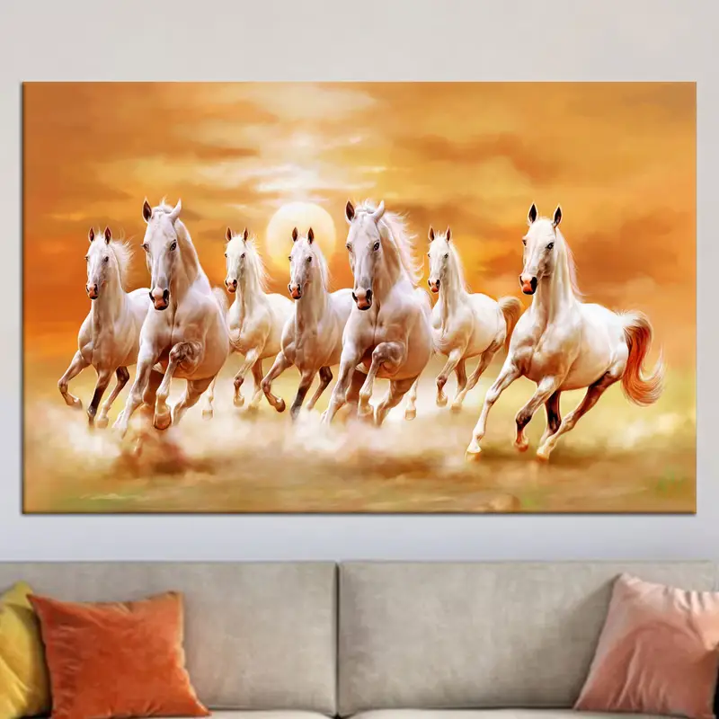 馬の壁の装飾、馬のキャンバス、馬愛好家の贈り物、ロフトの家の装飾、モダンウォールアート、オフィスの装飾、キャンバスウォールアーティリビングルームの装飾 - 2