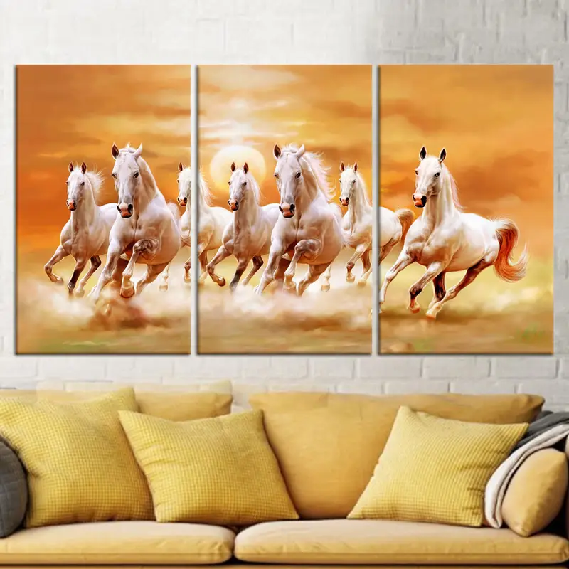 馬の壁の装飾、馬のキャンバス、馬愛好家の贈り物、ロフトの家の装飾、モダンウォールアート、オフィスの装飾、キャンバスウォールアーティリビングルームの装飾 - 4