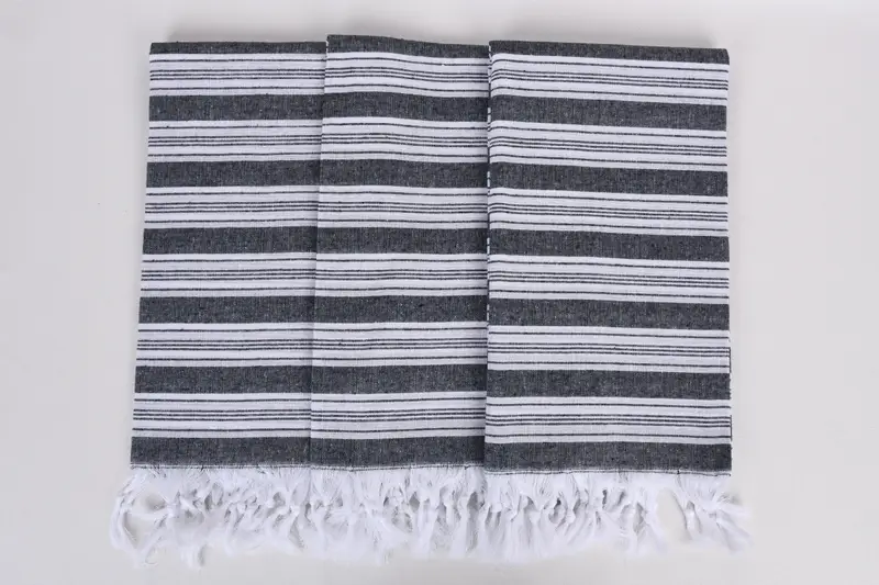 Turkish towel, Monogram Turkish Bath Towel, Quick-dry towel, 70x40 Cotton Striped Towel, Personalized Wedding Gift For Couple, Sand-free towel - 7